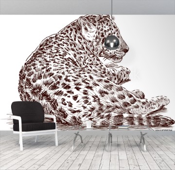 Picture of leopard cub